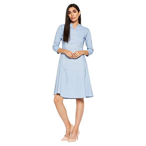 Image of CAMEY Women Striped Cotton Dress