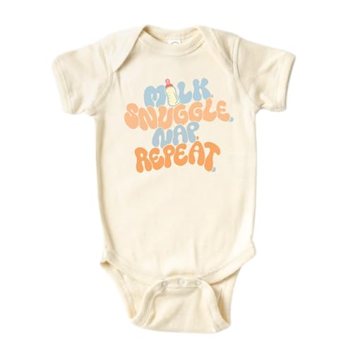 MangoHouse Funny Baby Bodysuit Milk Snuggle Nap ...