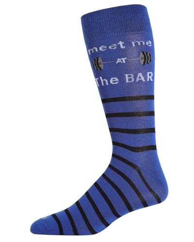 MeMoi Men's Meet Me at the Bar Rayan Blend Novelty Crew Sock