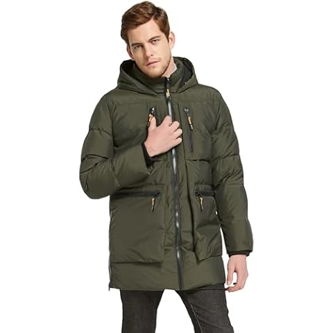 Orolay Men's Thickened Hoodie Down Coat Cover