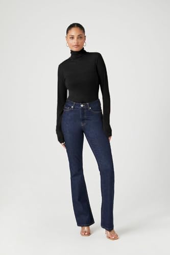 Image of Emmalise Womens Turtleneck Top Long Sleeves Fitted Ribbed Top