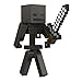Mattel Minecraft Craft-A-Block Wither Skeleton Figure, Authentic Pixelated Video-Game Character, Action Toy to Create, Explore and Survive, Collectible Gift for Fans Age 6 Years and Older