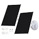 Solarpanel für Überwachungskamera,Monokristalline Solarmodule für DC 5V Akku Kamera Outdoor,Türklingel und Außenbeleuchtung mit USB und USB-C Anschluss,IP65 3m Kabel,360° Halterung(2 Pack)