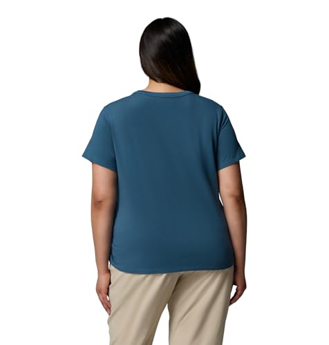Columbia Sun Trek Damen Kurzarm II, Everblue, 3X – Ansicht 6