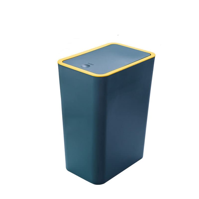 Bote de basura rectangular de tipo prensa, juego de 3 piezas para baño y cocina