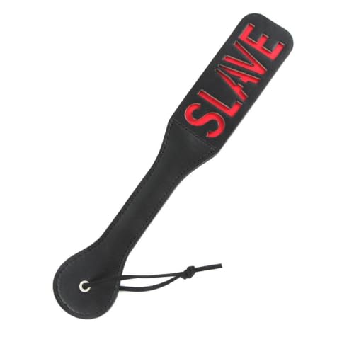 Image of DFsucces Faux Leather Slut Spanking Paddle for Sex Play,12.5inch Sex Paddle (A5)