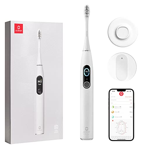 Oclean X Pro Elite, Smart Mute Sonic, elektrische Schallzahnbürste + Oclean BB01 Reiseetui für elektrische Zahnbürste Grau – Bild 3