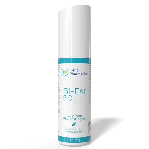 HelloPharmacist BiEst 5.0 Beauty Cream New Smoother Cream Formula Hyaluronic Acid 3 oz Made in USA