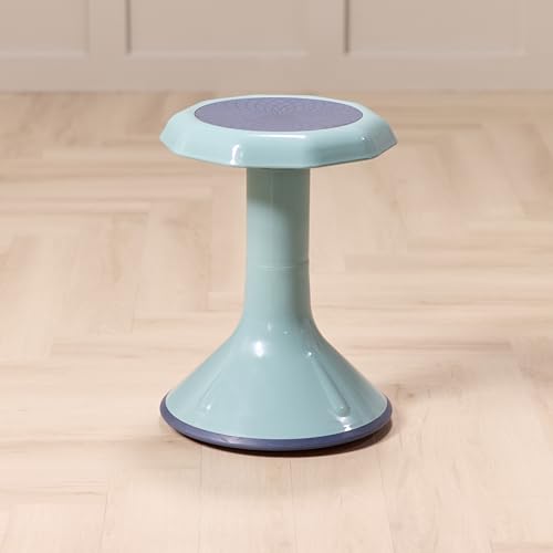 Image of Back2School Express Wobble Sensory Stool for Classroom - 18 inch Active Flexible Seating Chair for Kids, 220lb Capacity, GREENGUARD Gold Certified, Seafoam
