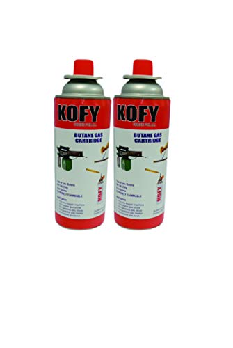 Image of Kofy Pure Butane Fuel Can For Soldering /Camping /Flame Torch /Stove Gas can 500 Ml (2)