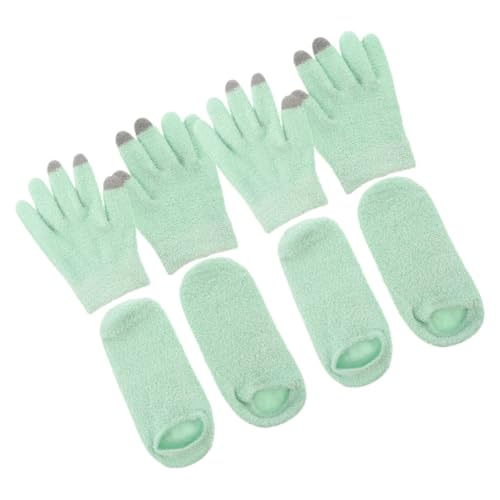 Guantes de gel hidratantes para aliviar pies secos y talones agrietados en la cama