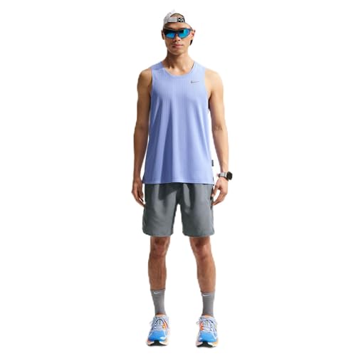 Image of Nike Mens Miler Dri Fit Brief Lined Running Shorts
