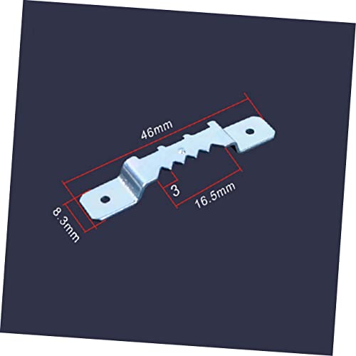 Image of 30 Pcs Kit Easel Picture Frame Hook Double Hole Hangers Metal Hook Suite Photo Frame Jagged