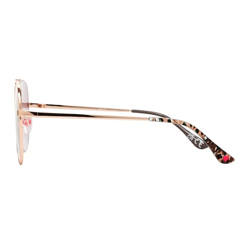 Betsey Johnson Women's Pure Bliss Aviator Sunglasses, Pink, 64 mm3