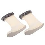 LIFKOME Calcetines Térmicos para Botas de Agua Mujer Forros Aislantes de Felpa Gruesa Calcetines Interiores de Algodón Cálido para Lluvia y Diseño Ergonómico para Senderismo Invierno