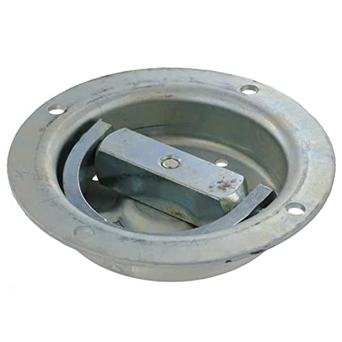 US Cargo Control Rotating Pan Fitting/Recessed Mount D-Ring Tie Down (6,000 lbs. Break Strength)