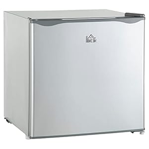 HOMCOM Mini Freezer Countertop, 1.1 Cu.Ft Compact Upright Freezer with Removable Shelves, Reversible Door for Home, Dorm…