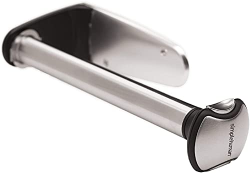 Image of simplehuman Wall Mount Paper Towel Holder,Under-Cabinet or Wall Mounted Rack,Horizontal or Vertical Install,One-Handed Tear with Tension Spring,Quick-Release Knob,Brushed Stainless Steel,(Pack of 6)