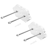 uxcell スケートボードハンガー 壁掛けアクリル ウォールハンガー 収納ラ ック 耐久性 ホルダー ラ ック フロー ティング効果 垂直収納 スケートボードのディスプレイ用 透明 2個