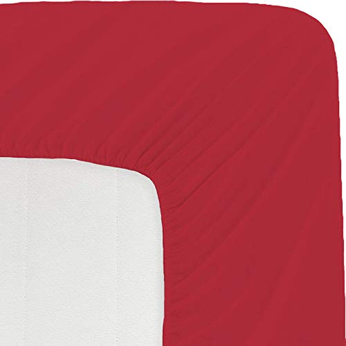 Image of Sweet Dream's 750 Collection Egyptian Cotton Fitted Bedsheet 4 to 12 Inch Matress 15 inch Drop California King Size Bed (72x84) Inches (6 by 7) Feet + 2 Pillow Covers (18x28), Burgundy