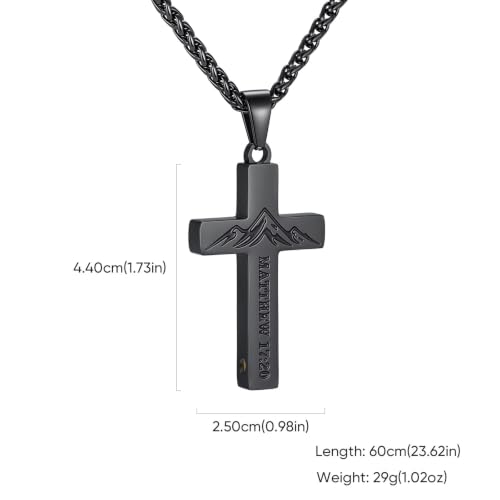 Cross Necklace for Men-Mustard Seed Faith Pendant Necklaces With 24in Chain - image 7