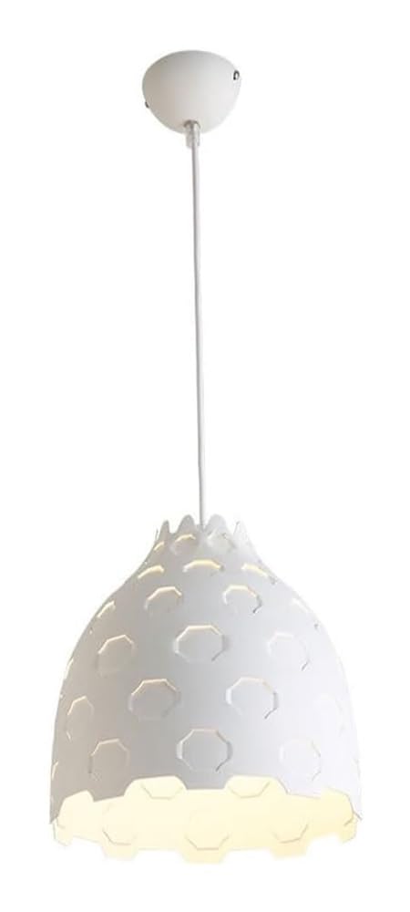 Lustre suspension nordique blanche en aluminium pour éclairage de plafond