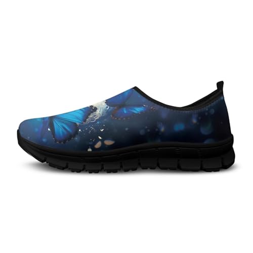 Image of Womens Slip On Walking Shoes Non Slip Loafer Breathable Holiday Travel Shoe Lightweight Casual Low Top Sneakers SizeUS 5.5-11.5
