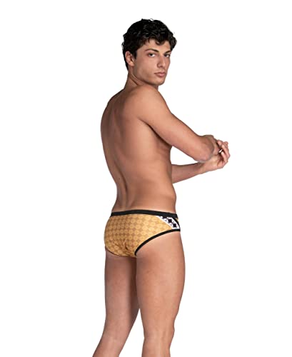 Arena Men's Standard 50Th Anniversary Swim Briefs, Gold Multi-Black, 38 #TOP1