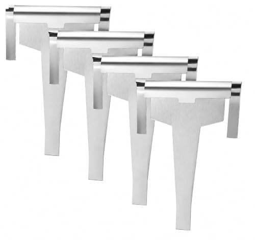 [4-Pack Aluminum] DA61-06796A Refrigerator Drain Tube Clip Fixes Frozen Drain & Ice Buildup Compatible with Samsung RF217/RF263/RB195 Series Replaces AP5579885 2683162 PS4145120 EAP4145120
