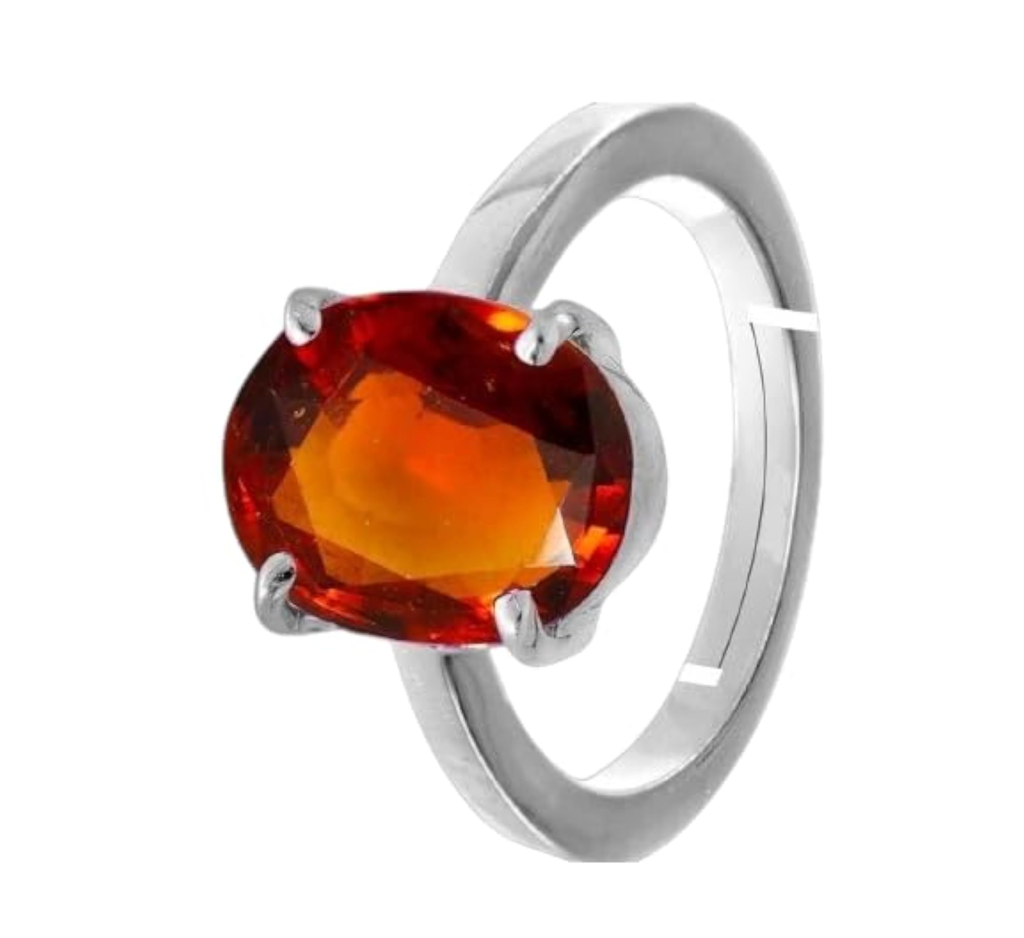 Handmade 9.20 Carat Hessonite Garnet Adjustable Ring