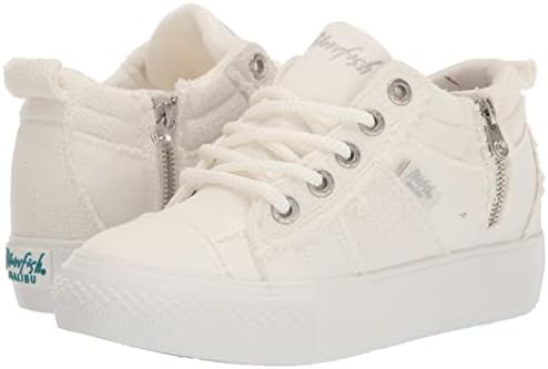 Blowfish Malibu Women's Megan Sneaker, White Smoked 16oz Canvas, 11 | Image 6