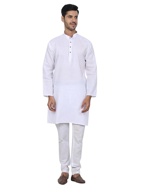 youth robe Men's Solid Straight Kurta Pyjama Set Churidaar Pyjama Set Ideal for All Occasions-picture-29