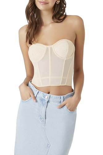 Bustier court en maille qui ne glisse pas pour silhouette ajustée