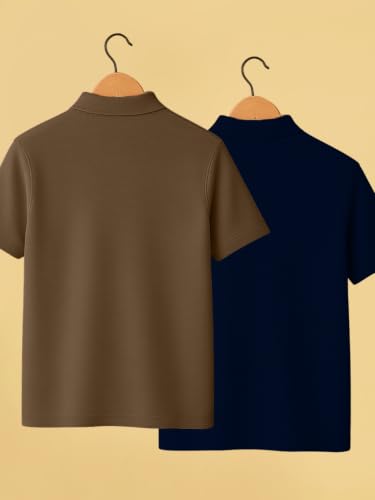 Image of YAZOLE Men's Lycra Blend Round Neck T Shirt | Solid Half Sleeve Regular Fit Tee | Casual Sports Gym Office Travel Running Walking | Perfect for Everyday Use | - (S to XXL)