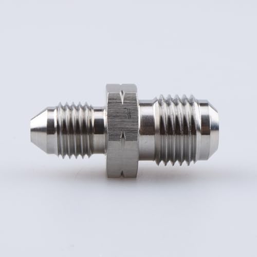 Image of AC PERFORMANCE Stainless Steel -3 AN Male Flare to M12 x 1.25 Brake Hose Fitting Adapter