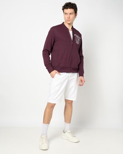 Image of Gap Men Graphic Print Full Sleeves Collared Neck Sweatshirt