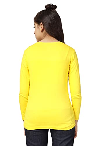 Image of KYDA KIDS 100% Cotton Girls Full Sleeve Printed T-Shirt,Regular fit Round Neck Tops
