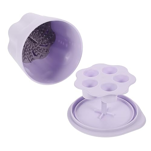 HAPINARY Makeup Brush Cleaning Bowl Set Brush Kit Makeup Brush Cleaning Pad Beauty Tool Cleaner Kit