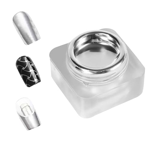 メタリックジェル メタルペインティングジェル 8ml ミラーネイル 鏡面効果 銀色 金属光沢 UV/LEDライト硬化 色褪せない 初心者向け 簡単塗布 アートデザイン サロン 自宅装飾 絵画 芸術的 クリエイティブ