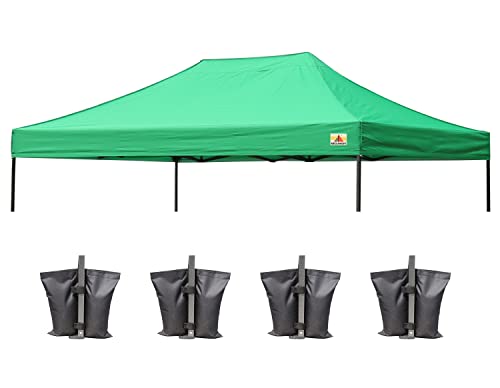 Image of ABCCANOPY Replacement Canopy Top for Pop Up Canopy Tent 10x15 Kelly Green