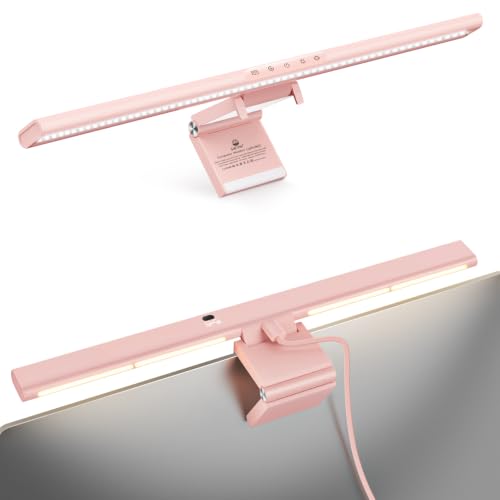 Image of Syrinx Monitor Light Bar for Home Office & Gaming, Eye-Caring Computer Monitor Lamp, No Glare Screen Light, CRI95+, Stepless Brightness & Color Temp Adjustment, USB Powered, for Flat & Curved Monitors