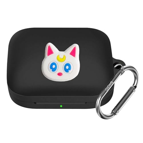 Image of Soft Silicone Case Cover Compatible for Realme Buds Air 7 | 7 Pro (White Cat)