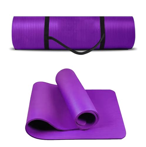 G5 HT SPORT Tappetino Per Yoga con maniglia di trasporto | 172x61Cm | Spessore 1.2 Cm | Tappeto Ginnastica Materassino fitness (VIOLA)