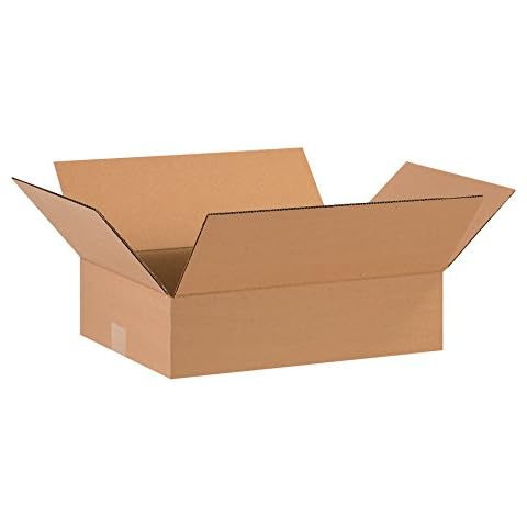Aviditi 16 x 12 x 4 Corrugated Cardboard Boxes, Flat 16"L x 12"W x 4"H, Pack of 25 | Shipping, Packaging, Moving, Storage Box for Home or Business, Strong Wholesale Bulk Boxes Cover