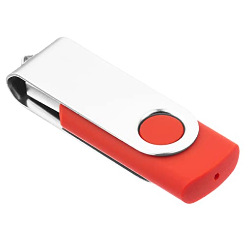 Image of 1GB USB Flash Drive 1PCS, EASTBULL USB 2.0 Thumb Drive Swivel USB Stick Memory Stick Metal Thumb Drive (Red)