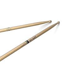 HICKORY WOOD - Hickory is the most popular wood choice for drumsticks due to its resilience, responsiveness, durability, and classic feel OVAL WOOD TIP: Oval wood tip provides a dark, warm tone suited for multiple applications LENGTH: 16 Inch / 406.4...