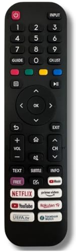 Telecomando di ricambio per Hisense Vidaa TV 43A7500F | 43AE7000F | 50A7300F | 50A7399F |