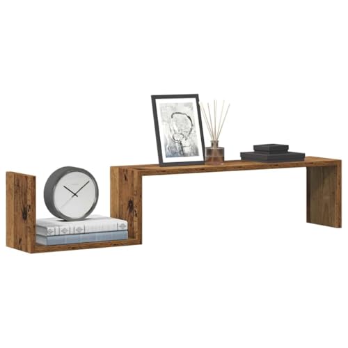 Étagère murale en bois flottante pour rangement et décoration
