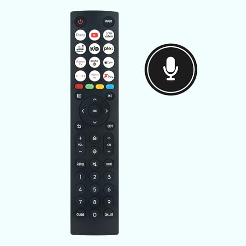 Télécommande vocale ERF2K36 compatible Hisense Smart TV avec contrôle micro intégré - 2