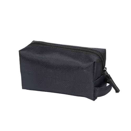 WET FREE Multipurpose Makeup Pouch – Black, Waterproof Cosmetic Storage Bag for, Jewellery, Travel & Medicine, Strong Zipper, Durable PVC Coated Fabric, Easy to Clean Bag